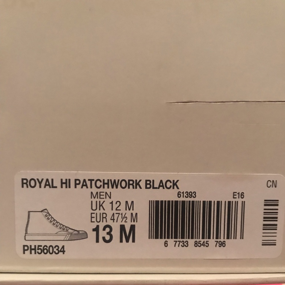 Foot patrol x Pro Keds Royal hi patchwork black